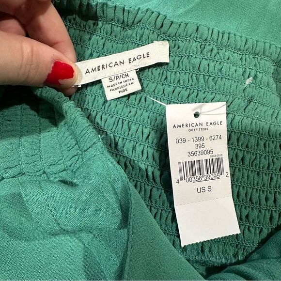 American Eagle Outfitters Green Mini Dress NWT Size Small - Picture 13 of 14